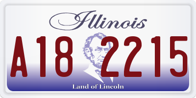 IL license plate A182215