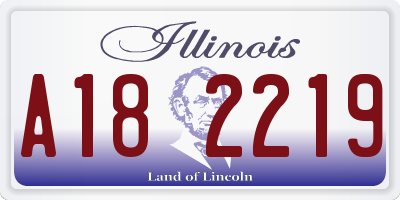 IL license plate A182219