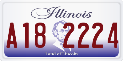 IL license plate A182224
