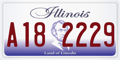 IL license plate A182229