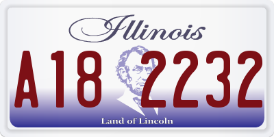 IL license plate A182232