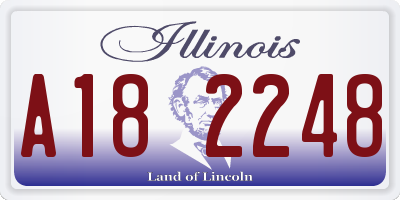 IL license plate A182248