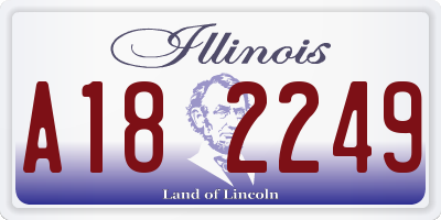 IL license plate A182249