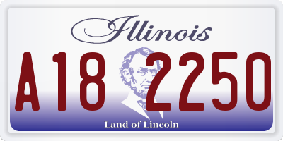 IL license plate A182250