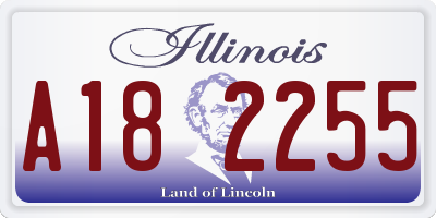 IL license plate A182255