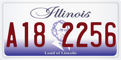 IL license plate A182256