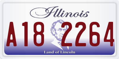 IL license plate A182264