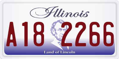 IL license plate A182266
