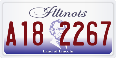 IL license plate A182267