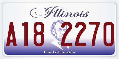 IL license plate A182270