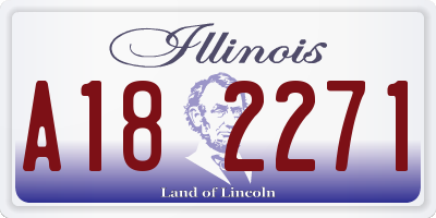 IL license plate A182271