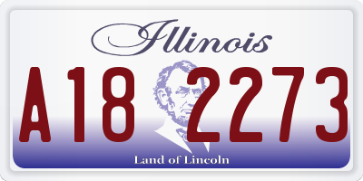 IL license plate A182273
