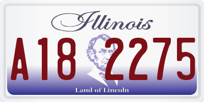 IL license plate A182275