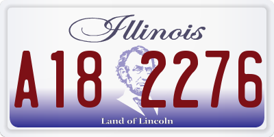 IL license plate A182276