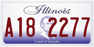 IL license plate A182277