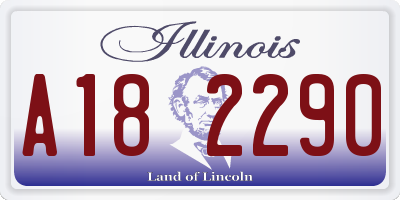 IL license plate A182290