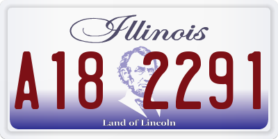IL license plate A182291