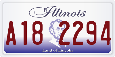 IL license plate A182294
