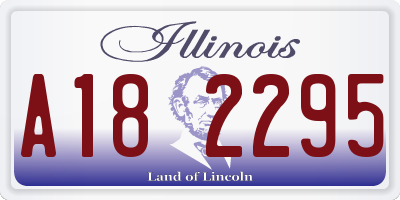 IL license plate A182295