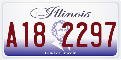 IL license plate A182297