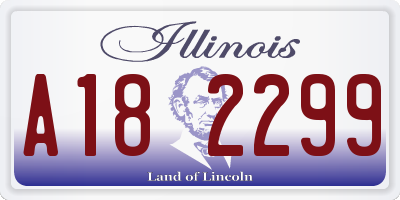 IL license plate A182299
