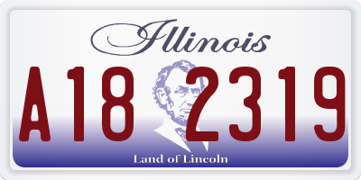 IL license plate A182319