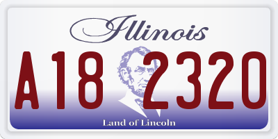 IL license plate A182320