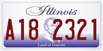 IL license plate A182321