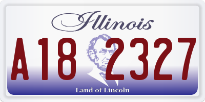 IL license plate A182327