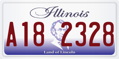 IL license plate A182328