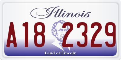 IL license plate A182329