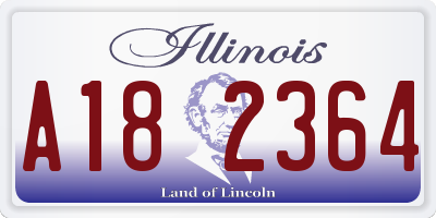 IL license plate A182364