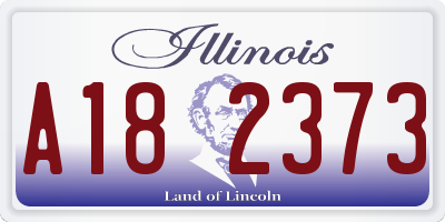 IL license plate A182373