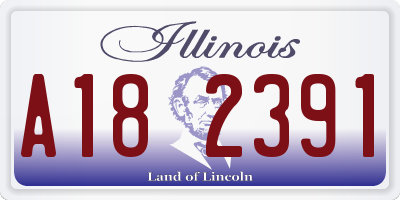 IL license plate A182391
