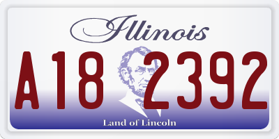 IL license plate A182392