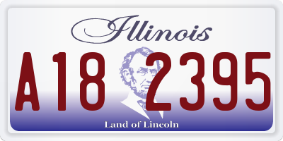 IL license plate A182395