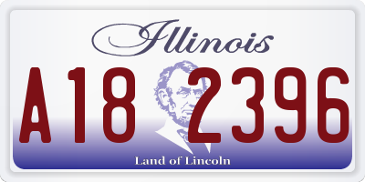 IL license plate A182396