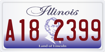 IL license plate A182399