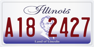 IL license plate A182427