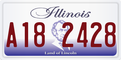 IL license plate A182428
