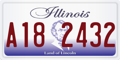 IL license plate A182432