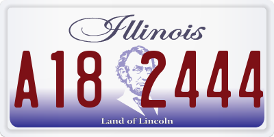 IL license plate A182444