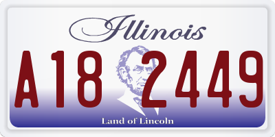 IL license plate A182449