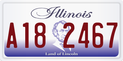 IL license plate A182467