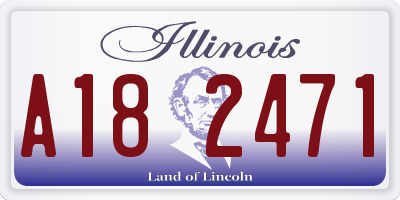 IL license plate A182471