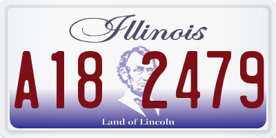 IL license plate A182479