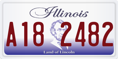 IL license plate A182482