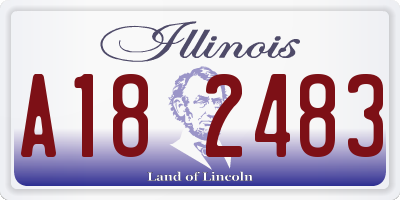 IL license plate A182483