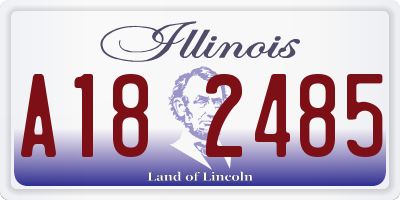 IL license plate A182485