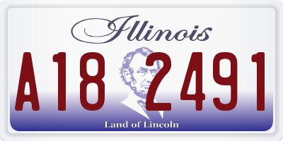 IL license plate A182491
